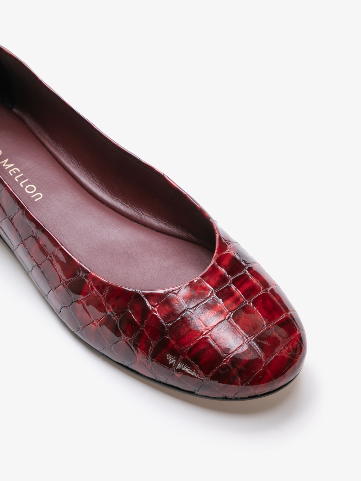 PDP2:CHERRY RED CROCO PATENT LEATHER