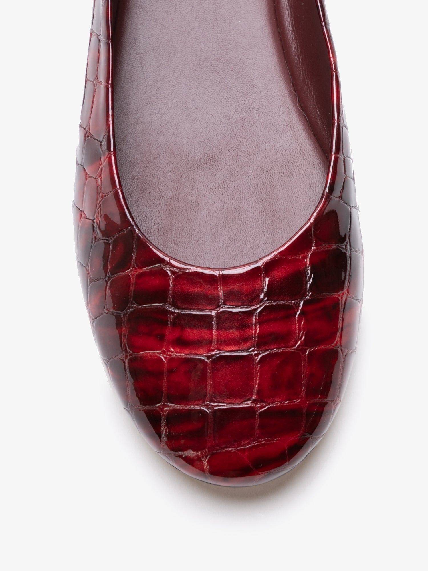 PDP2:CHERRY RED CROCO PATENT LEATHER